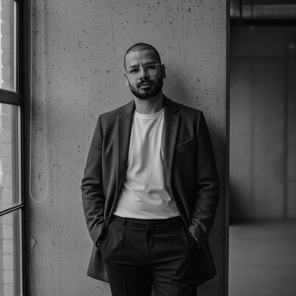 Portrait des Gründers von GuardBase – seriös, klar, professionell.