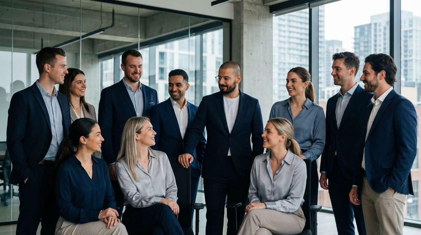 Professionelles Teamfoto – modern, seriös, vertrauenswürdig.